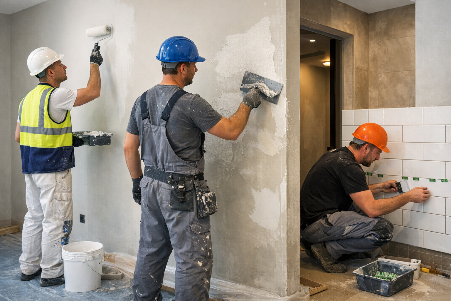 Pekerja Kontruksi Interior